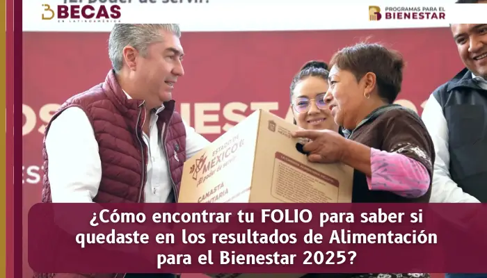 ¿Cómo encontrar tu FOLIO para saber si quedaste en los resultados de Alimentación para el Bienestar 2025?