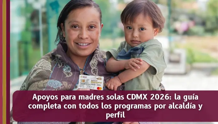 Guía completa de apoyos económicos para madres solas en CDMX 2026 con todos los programas por alcaldía